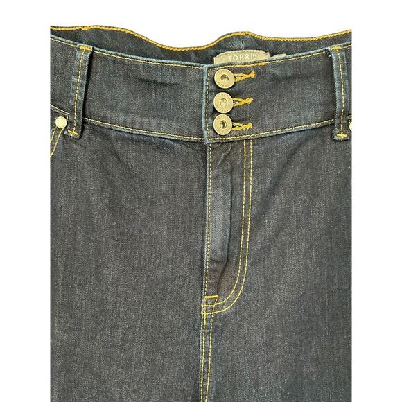 Torrid Jeans Size 24S Super Soft High-Rise Dark Wash Stretch Denim Jeggings - Picture 2 of 12